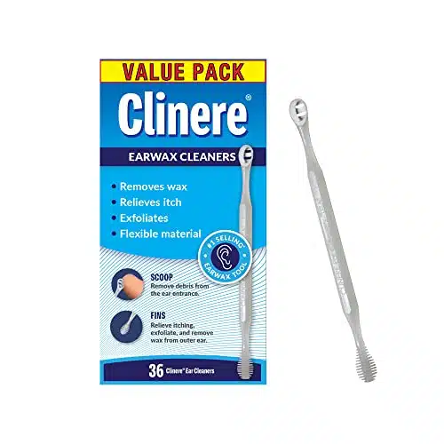 ClinereÂ® Ear Cleaners Club Value Pack, Count Earwax Remover Tool Safely and Gently Cleaning Ear Canal at Home, Ear Wax Cleaner Tool, Itch Relief, Ear Wax Buildup, Works Instantly