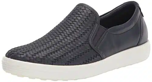 ECCO Women's Soft oven Slip On Sneaker, Night Sky,