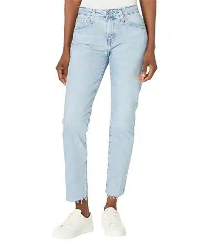 AG Adriano Goldschmied Women's Ex Boyfriend High Rise Slouchy Slim Jean, Windswept,