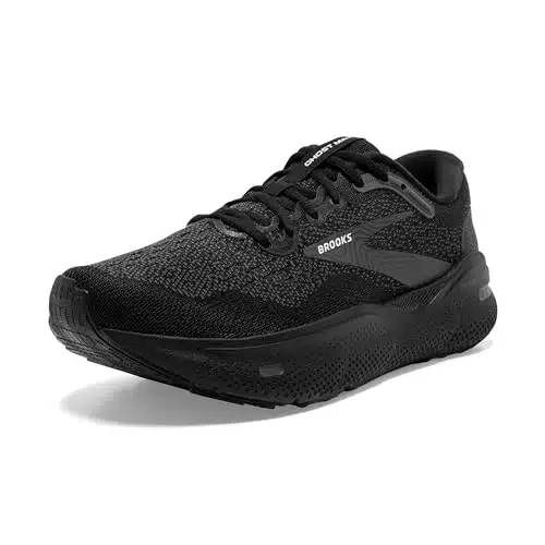 Brooks Menâs Ghost Max Cushion Neutral Running & Walking Shoe   BlackBlackEbony   ide