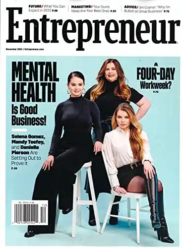 ENTREPRENEUR MAGAZINE   DECEMBER   SELENA GPMEZ, MANDY TEEFEY, DANIELLA PIERSON