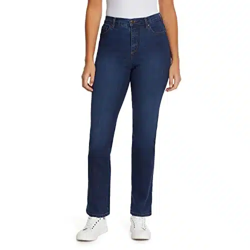 Gloria Vanderbilt womens Amanda Classic High Rise Tapered Jean, Scottsdale Wash, Regular