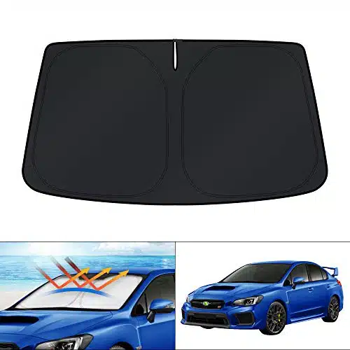 KUST Custom Fit Windshield Sun Shade for Subaru Impreza WRX Sedan Impreza WRX Hatchback WRX STI Accessories Window Shade Sun Visor Protector Foldable Blocks UV Rays