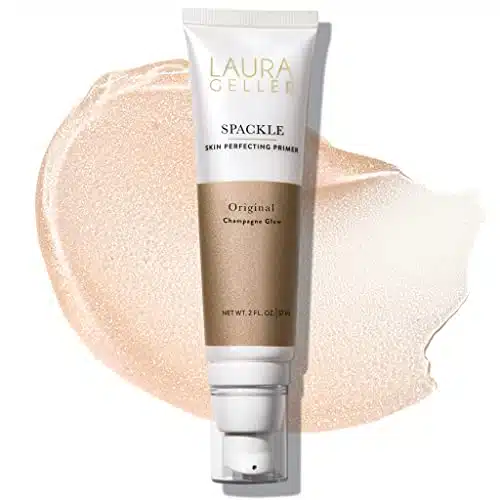 LAURA GELLER NEW YORK Spackle Super Size   Champagne Glow   Fl Oz   Skin Perfecting Primer Makeup with Hyaluronic Acid   Long Wear Foundation Face Primer