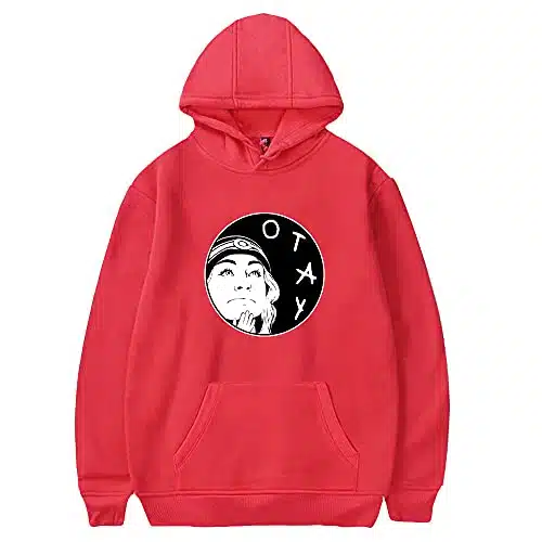 PAJOMLAG Kallmekris D Print Hoodies Winter MenWomen Hooded Sweet Streetwear The Hooded Long Sleeve (KBRed,XX Small)