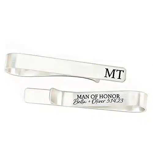 Personalized Man of Honor Gift Man Of Honor Tie Clip Wedding Tie Bar Man Of Honor Gift Groomsman Tie Clip Personalized Gift For Man Of Honor MAN HONOR TIE