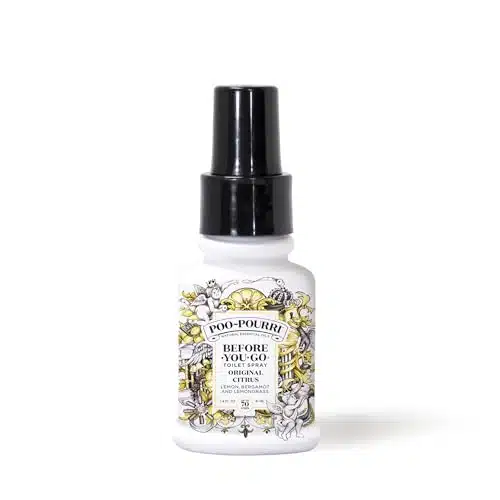 Poo Pourri Before You Go Toilet Spray, Original Citrus, Fl Oz   Lemon, Bergamot and Lemongrass