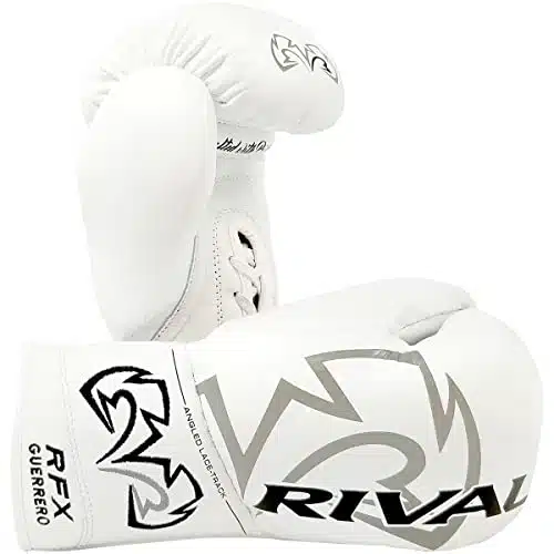 RIVAL Boxing RFX Guerrero Pro Fight Gloves, HDE F Hard, Lace up Closure, Stiffer & Firmer Feel, Approved for Competition