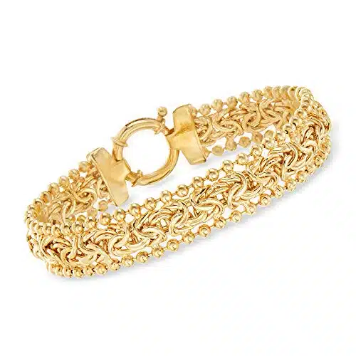 Ross Simons Byzantine Beaded Edge Bracelet