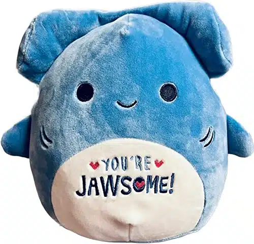 Squishmallows Inch Plush   Join The Valentine's Day Squad Stuffed Animal Toys (Nitro (Hammerhead Shark))