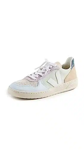 Veja Women's V Suede Sneakers, Jade White Multico, edium US