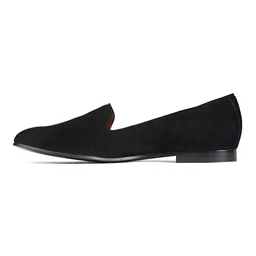 Vionic Willa Women's Slip on Flat Black Suede   edium