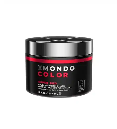 XMONDO Hair Color Super Red Hair Healing Semi Permanent Color  Vegan Formula with Hyaluronic Acid to Retain Moisture, Vegetable Proteins to Revitalize, and Bond Boosting Technology, Fl Oz Pack