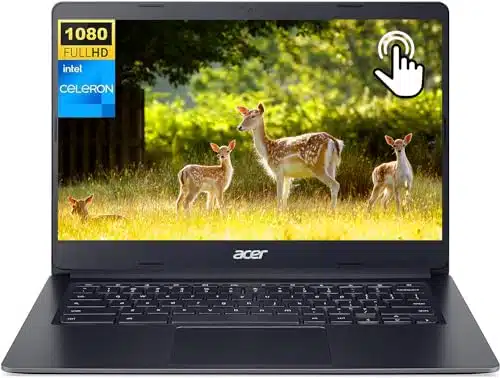 acer Newest Chromebook Touchscreen Laptop, Full HD IPS Touch, Intel Celeron Dual core Processor, GB RAM, GB eMMC, Intel UHD Graphics, H Use, Light & Slim, Wi Fi, Chrome OS, Black