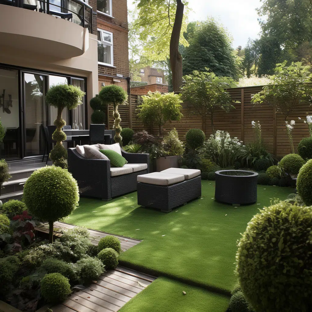 artificial grass and residential landscaping ideas uk