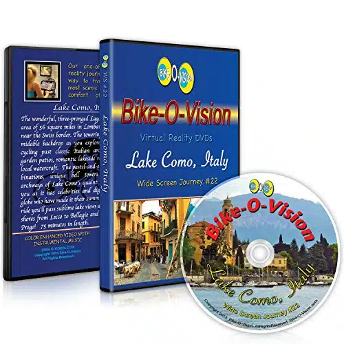 Bike O Vision   Virtual Cycling Adventure   Lake Como, Italy   Perfect for Indoor Cycling and Treadmill Workouts   Cardio Fitness Scenery Video (Widescreen DVD #)