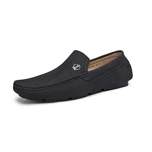 Bruno Marc Mens Penny Loafers Moccasins Shoes, Black  ()