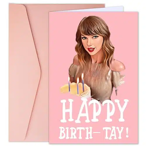 Buewutiry Taylor Birthday Card, Taylor Merch, Birthday Gift Card, Taylor Gifts for Girl Women Sister and Her. Taylor Birthday Party Decorations