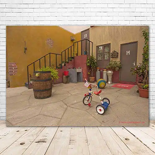 El Chavo Del Ocho Nuestra Stair House Yard Backdrop xft Vinyl Kids Birthday Party Event Banner Custom Photo Background Picture Photoshoot Room Decor Photo Booth Props