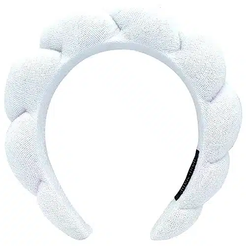 HitModa Spa Headbands for Washing Face or Facial Makeup Headbands Bubble Skincare Headbands Drunk Elephant Terry Cloth Puffy Headbands for Mask Skin Treatment