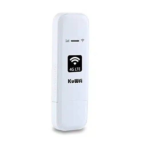 KuWFi G LTE USB WiFi Modem Mobile Internet Devices with SIM Card Slot High Speed Portable Travel Hotspot Mini Router for USACAMX