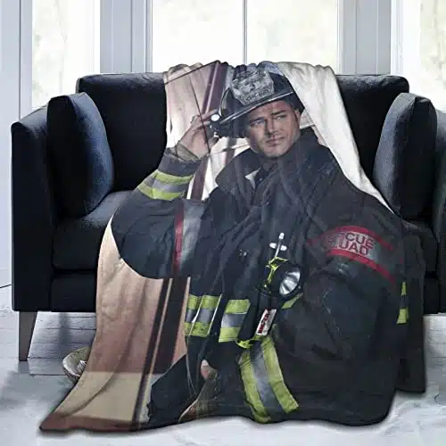 MXSLOVE Soft Plush Throw Blanket Kelly Severide Fleece Blankets for Sofa Bed Travel x