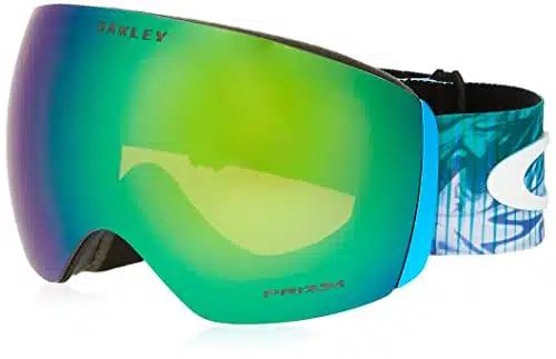 Oakley Flight Deck Mikaela Shiffrin AbstractBlue with Prizm Jade, Large