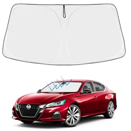 Proadsy Front Windshield Sunshade Foldable Shade Sun Visor Protector Custom Fit Nissan Altima Sedan Accessories Upgrade