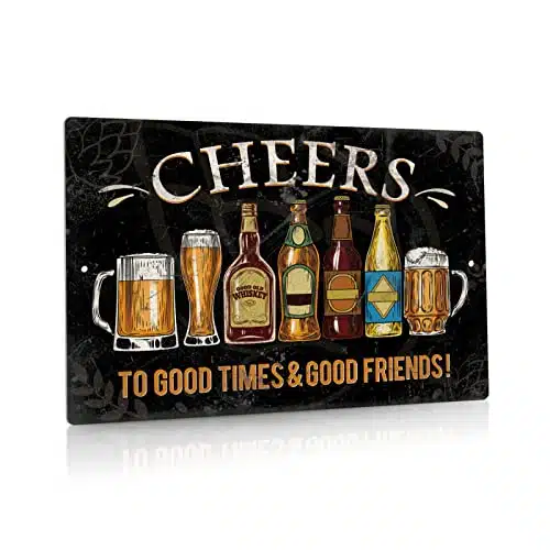 Putuo Decor Cheers Metal Tin Sign Bar Pub Man Cave Wall Decor x