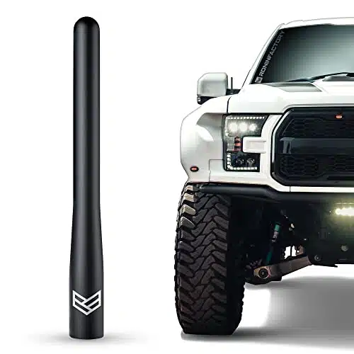 RONIN FACTORY Truck Antenna for Ford FFFSuper Duty Raptor Bronco Lightning Dodge RA Accessories   Anti Theft   Carwash Safe   Short Antenna F(Inch)