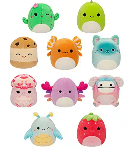 Squishmallows Inch Pack Plush   Diane Bigfoot, Giles Grasshopper, Maritza Cactus, Nico Axolotl, Rachel Mushroom, and More   Ultrasoft Official Kelly Toy Plush   Amazon Exclusive