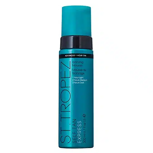 St. Tropez Self Tan Express Mousse, Fast Acting Fake Tan, Develops in Hours, Streak Free Finish, Vegan, Natural & Cruelty Free, Fl Oz