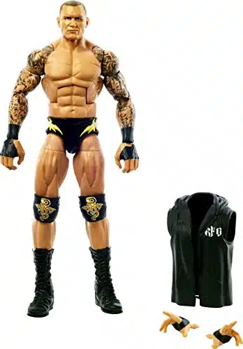 WWE Randy Orton Top Picks Elite Collection Action Figure with Entrance Gear, inch Posable Collectible Gift for WWE Fans Ages Years Old & Up, Multicolor