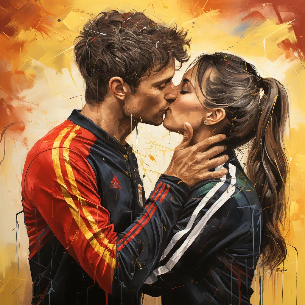 spanish world cup kiss