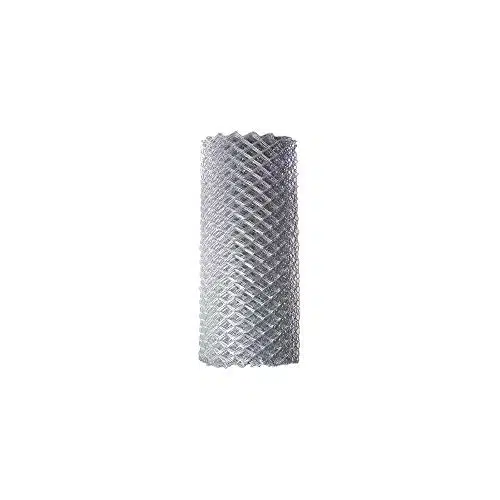 ALEKO Galvanized Steel X Feet (X m) Chain Link Fence Fabric, AW Gauge, Silver   CLFGX