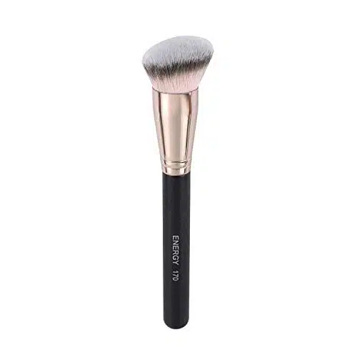 ENERGY Foundation Brush for Liquid Makeup Premium Makeup Brush for Flawless Liquid Cream Foundation Powder Cosmetics Blending Buffing Contouring Vegan Face Brush