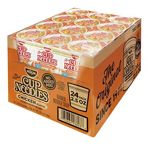 Nissin Cup Noodles Ramen Noodle Soup, Chicken Flavor Ounce (Pack of )