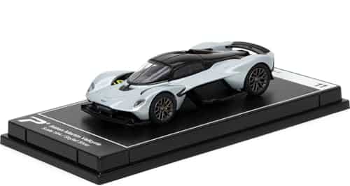 PosterCars Scale Aston Martin Valkyrie Skyfall Silver Hypercar League Collection No.