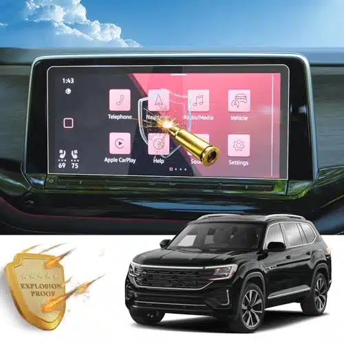 R RUIYA for Volkswagen Atlas Screen Protector for AtlasAtlas Cross Sport SESE with TechnologySELSEL Premium R LineSEL R Line Touchscreen Navigation Volkswagen Atlas Accessories