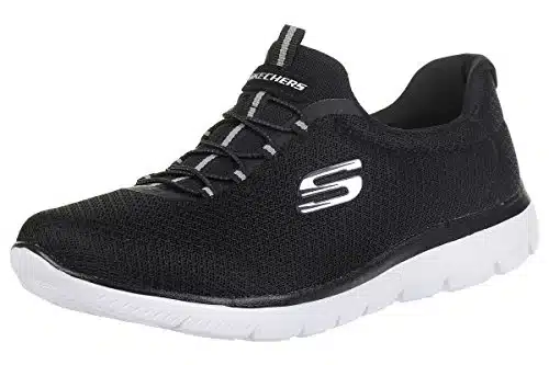 Skechers Women's Summits Sneaker, Asphalt Black,