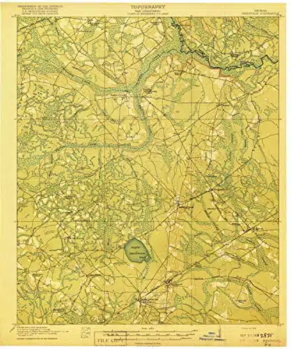 YellowMaps Hinesville GA topo map, Scale, X inute, Historical, , x in   Polypropylene