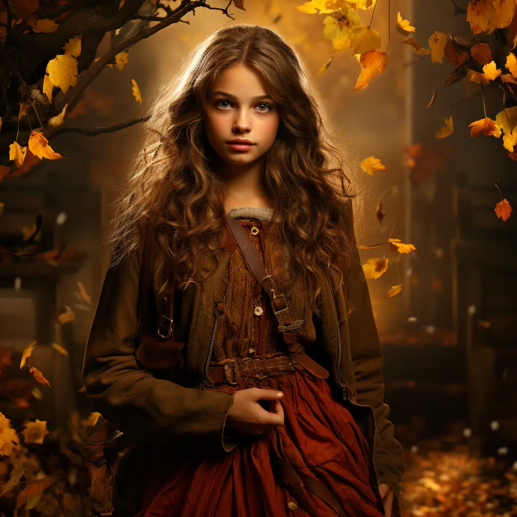 christian girl autumn