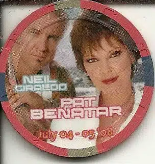 $hard rock hotel pat benatar and neil giraldo biloxi,mississippi casino chip obsolete riverboat