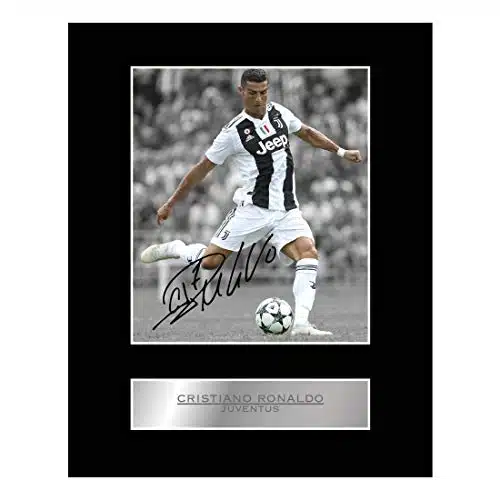 iconic pics Cristiano Ronaldo Print Signed Mounted Photo Display #Printed Autographed Gift Picture Print