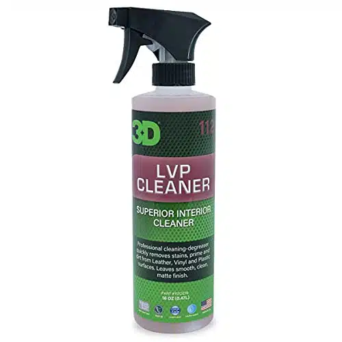 D LVP Interior Cleaner   Removes Dirt, Grime, Grease, Oil & Stains from Leather, Vinyl & Plastic   Great for Seats, Steering Wheels, Door Panels, Dashboards   Car, Office, Hom