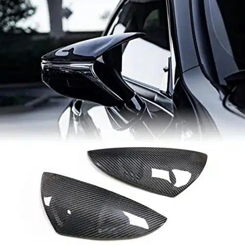 GaofeiLTF Carbon Fiber Mirror Caps Covers Fits for Lexus ISISISSide Door Rearview Mirror Cap Trim Accessories Direct Replacement