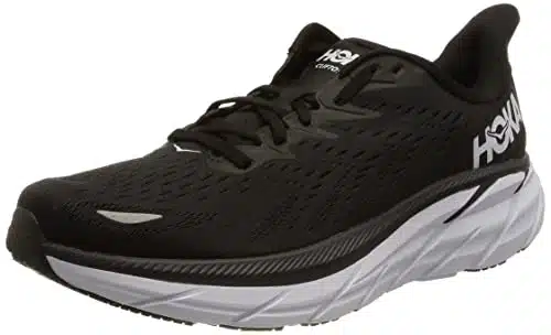 HOKA ONE ONE  Women's, Clifton Running Sneakers (BlackWhite   ) (B) US