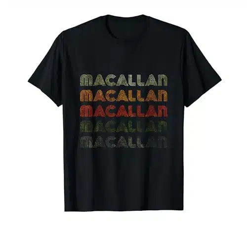 Love Heart Macallan Tee Grunge Vintage Style Black Macallan T Shirt