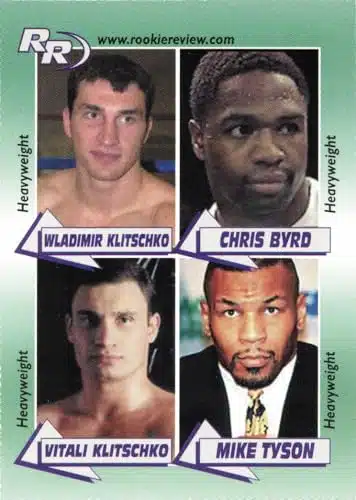 Rookie Review #ladimir Klitschko Chris Byrd Vitali Klitschko Mike Tyson Boxing Trading Card