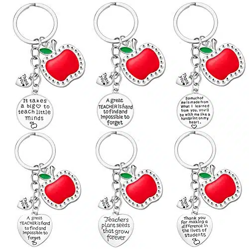 iJuqi Teacher Gifts for Women   PCS Teacher Keychain Teacher Appreciation Gifts, Thank You Gifts for Birthday Valentine's Day Christmas Gifts for Teachers